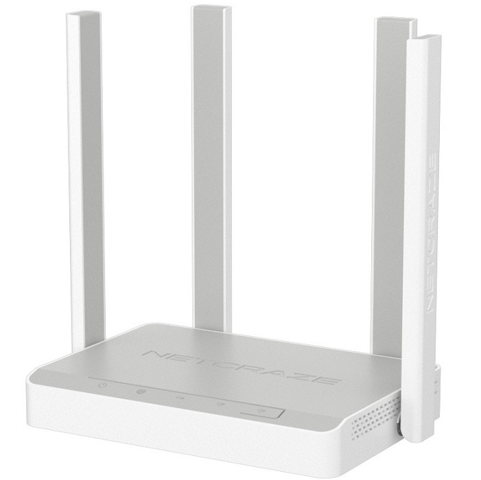 Роутер WiFi Netcraze Viva (NC-1913) с Mesh Wi-Fi 5 AC1200, 4-портовым Smart-коммутатором и многофункциональным портом USB