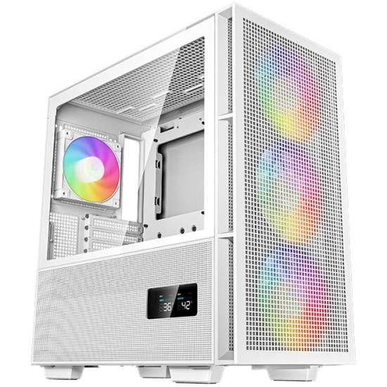 Корпус DEEPCOOL CH560 Digital WH White (R-CH560-WHAPE4D-G-1) (ATX, без БП, 2хUSB, с окном)