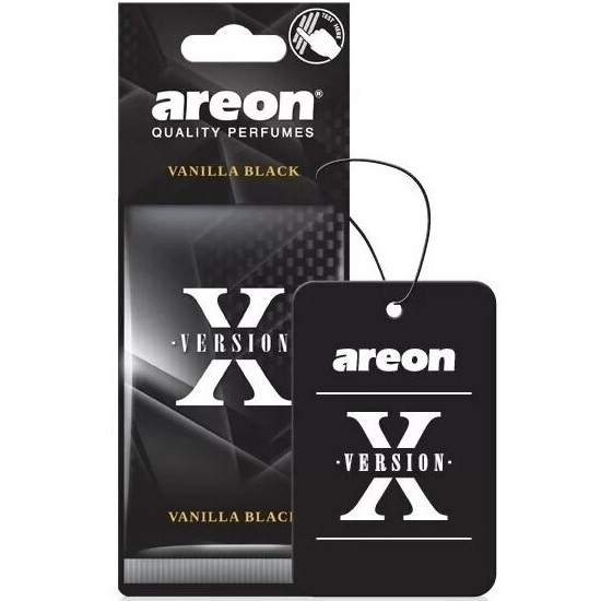 Ароматизатор AREON "X-VERSION" Vanilla Black бумажный