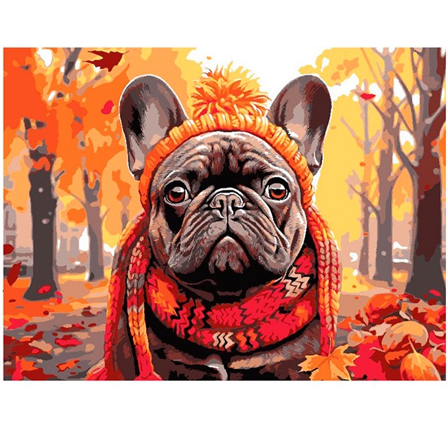 Картина по номерам LORI "На прогулке" 28,5*38 см Кпн-392/LR