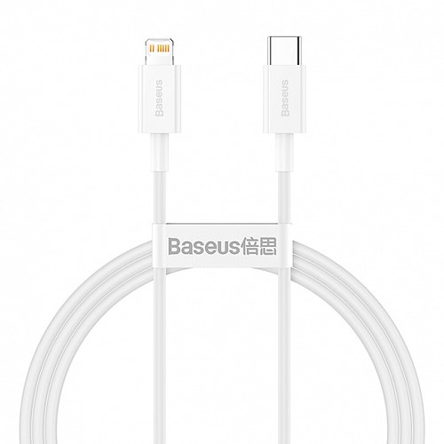 Кабель Lightning <--> Type-C  1.5м BASEUS Superior PD, белый