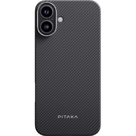 Задняя накладка Pitaka для iPhone 16, Ultra-Slim черный