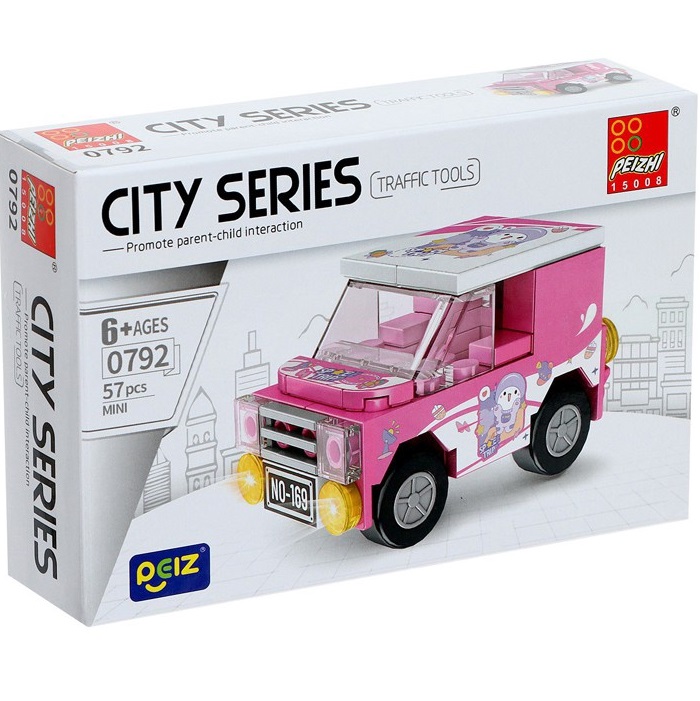 Конструктор PEIZHI Город "Машинки", 0792 57 деталей 10862655
