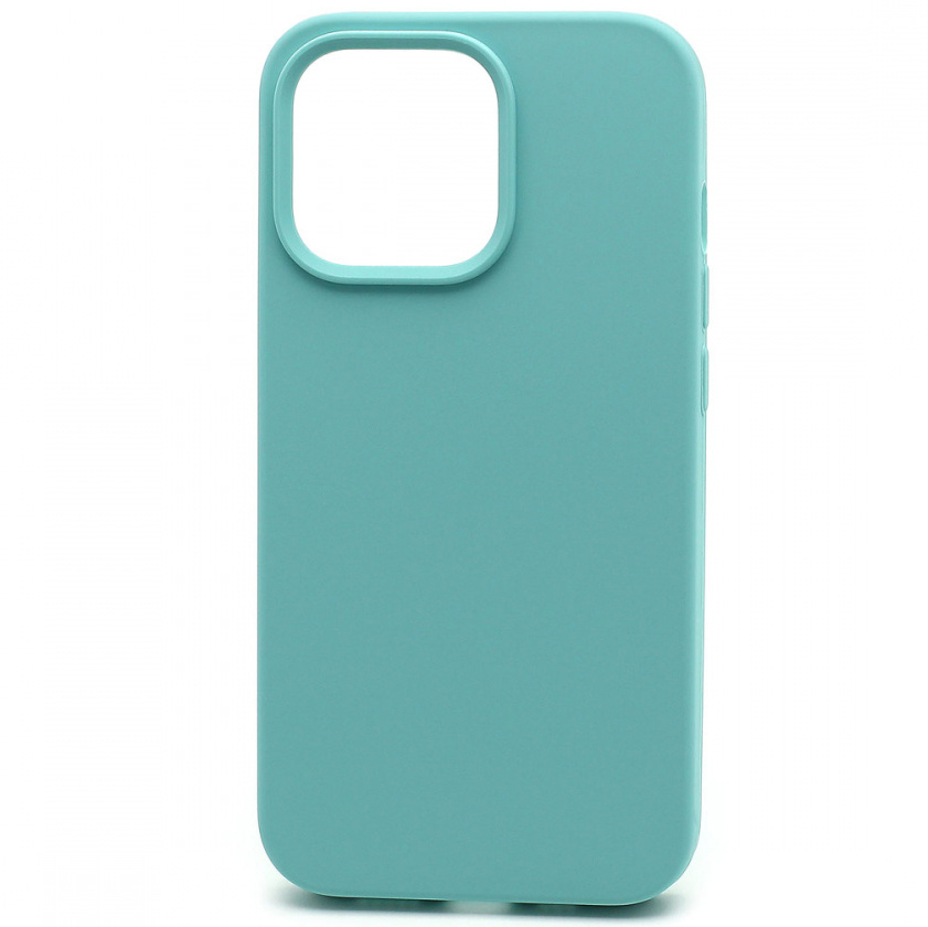 Силиконовый чехол SILICONE CASE для iPhone 13 Pro (полная защита) (021) синий