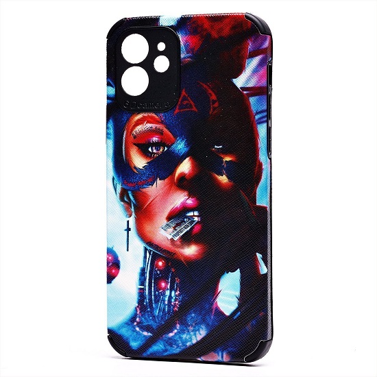 Задняя накладка SC310 для iPhone 12 (006) (black)