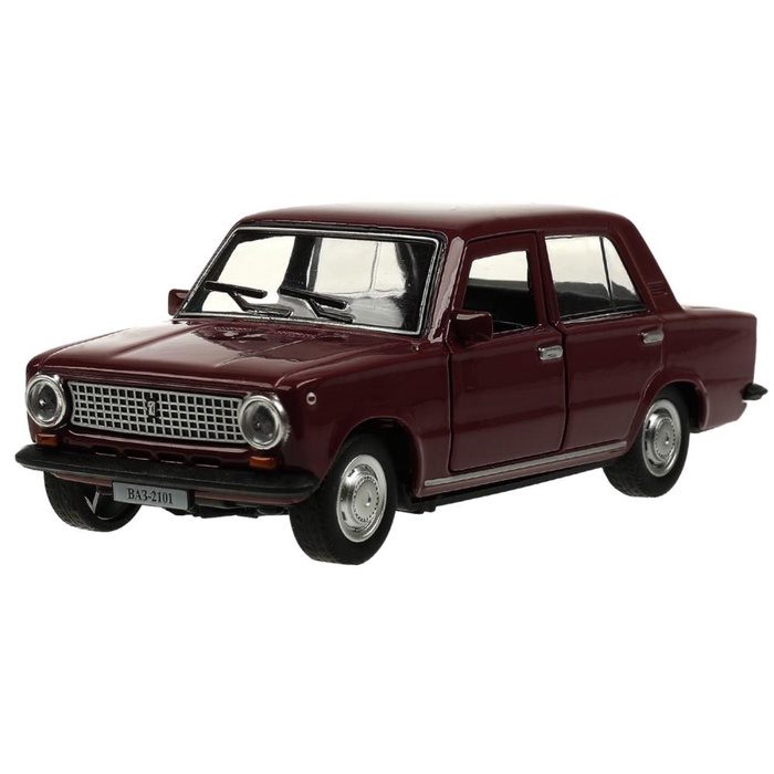 Машинка металлическая «ВАЗ-2101», ретро - модель «Копейка» 12 см, фиолетовый