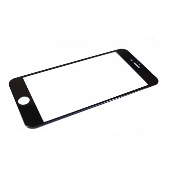 Противоударное стекло для iPhone 7 черное, в бумажной упаковке