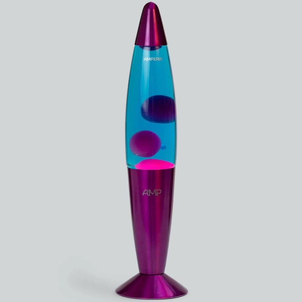 Лава-лампа Amperia Rocket Розовая/Синяя (35 см)