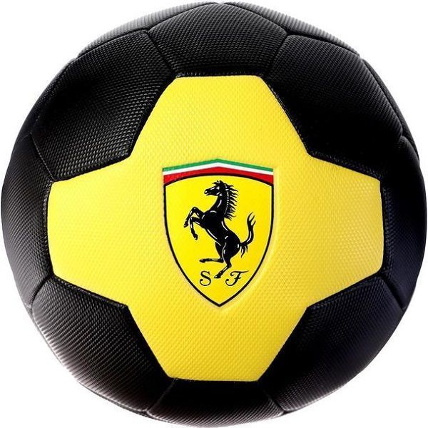 Мяч футбольный FERRARI р.5, PVC, цвет жёлтый/чёрный