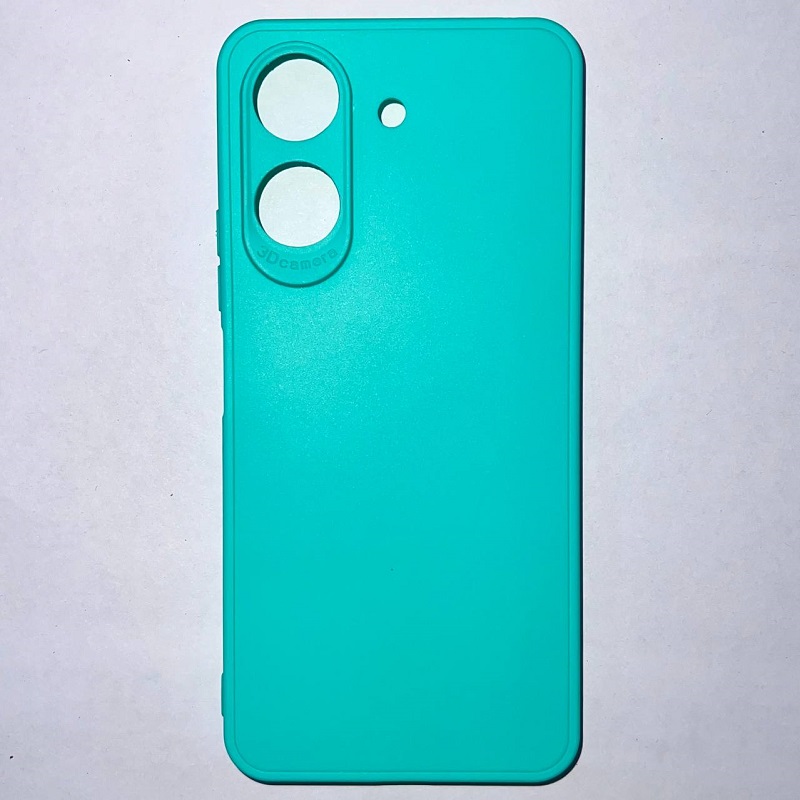 Задняя накладка Мобилис для Xiaomi Redmi 13C (4G)/Poco C65 (5G), морской зеленый , матовая с защитой камеры