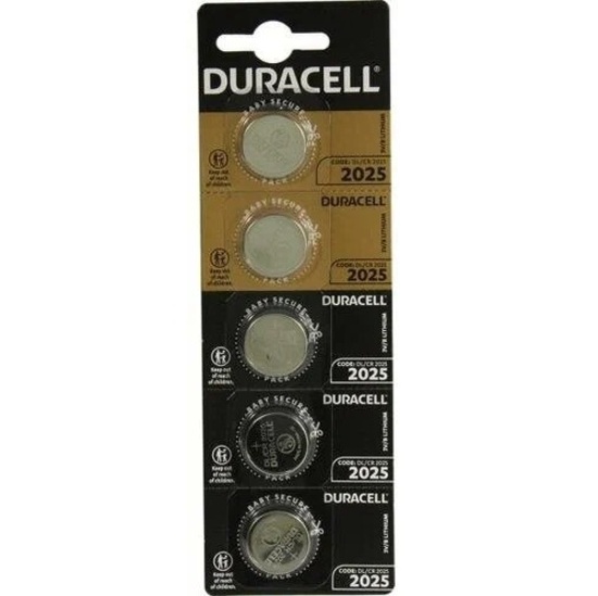 Элемент питания DURACELL CR2025 BL-5 отрывной  (5/20/200/28000)