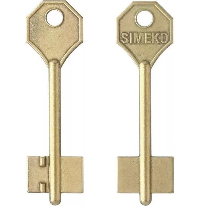 Заготовка ключа Симеко-1 81*23*14,6 мм, лат., б/п