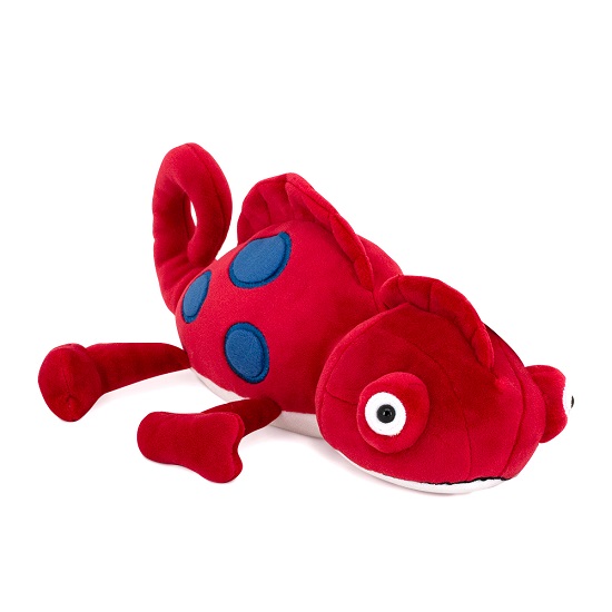 Мягкая игрушка Orange Toys Хамелеон красный