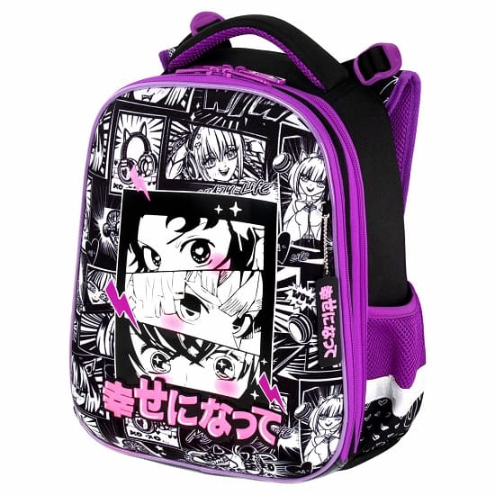 Ранец BRAUBERG PREMIUM, 2 отделения, с брелком, Anime movie, 38х29х16 см, 272018