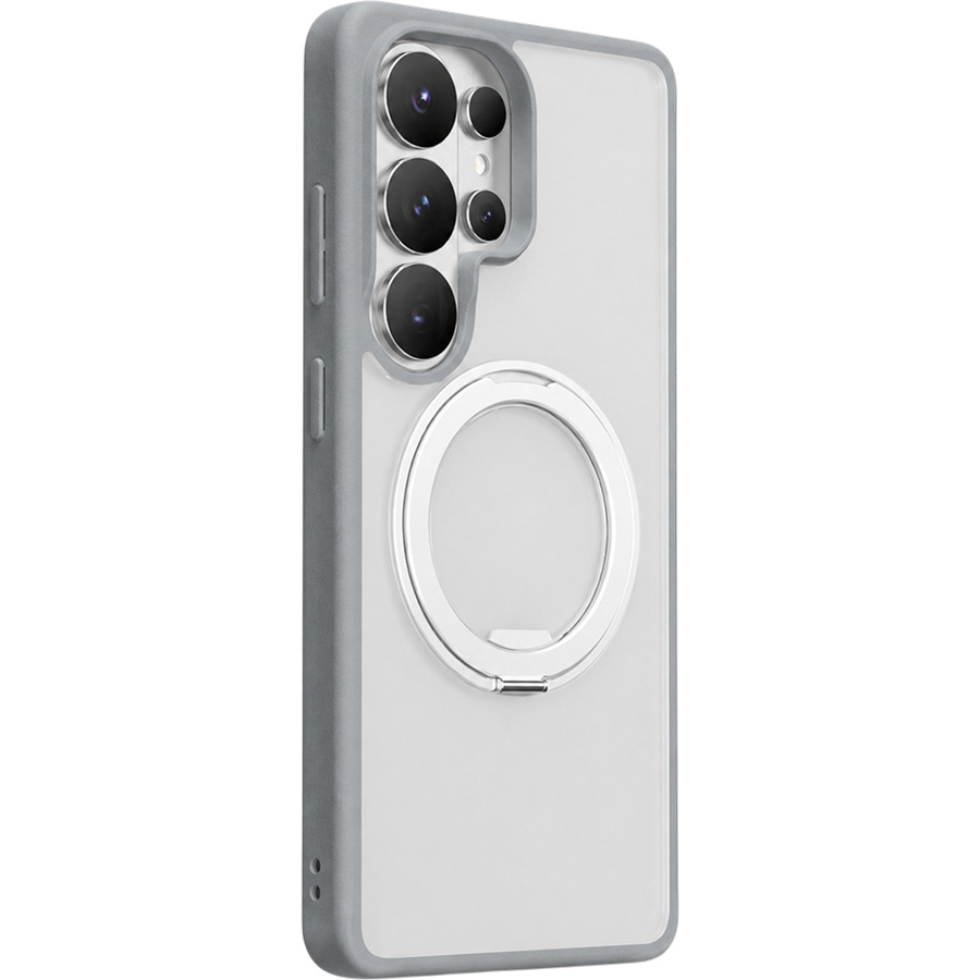 Задняя накладка KEEPHONE OMEGA Magsafe Case с кольцом 360° для Samsung Galaxy S26 Ultra, серый