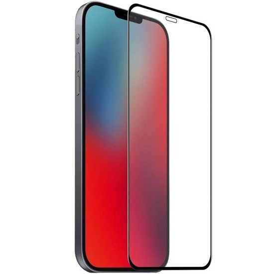 Противоударное стекло 3D NONAME для iPhone 14 Pro, антишпион, черное