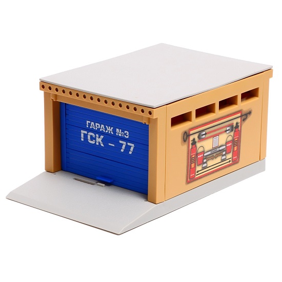 Модель «Гараж», 20,5 см, ворота открываются, цвет жёлтый 9408499