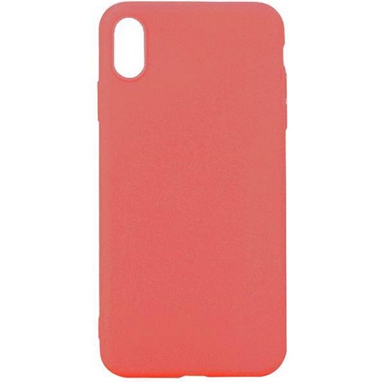 Cиликоновый чехол CTR для iPhone X плотный матовый (серия Colors) (ярко-красный)