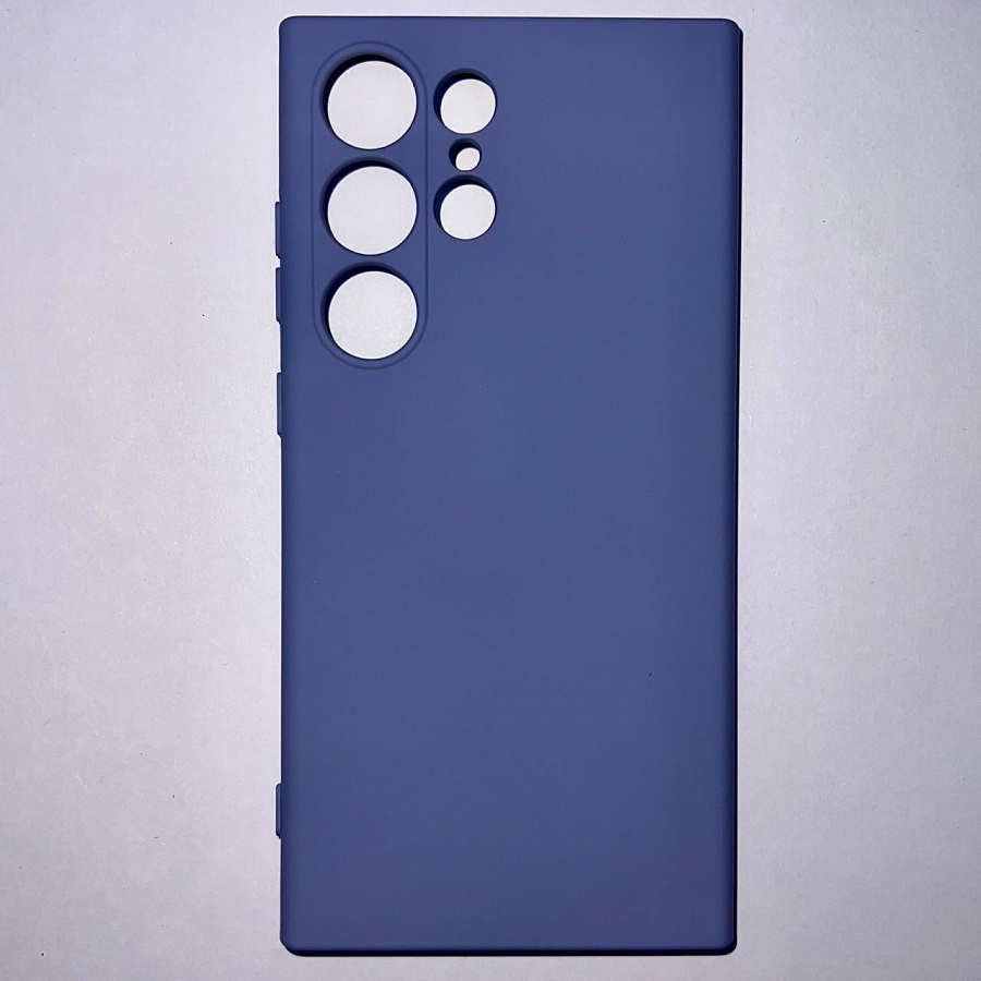 Задняя накладка ZIBELINO Soft Case для Samsung Galaxy S24 Ultra (серый)