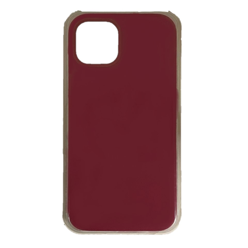 Силиконовый чехол SILICONE CASE для iPhone 13 (67 бургундский)