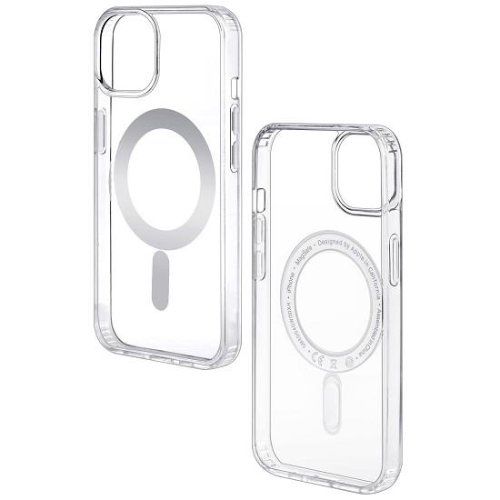 Силиконовый чехол Clear Case MagSafe для iPhone 12 (МИКС)