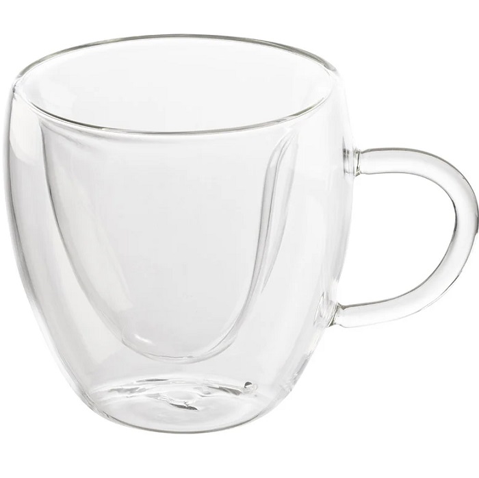 Кружка в форме сердца AROMA 300 мл из боросиликатного стекла с двойными стенками арт.103490