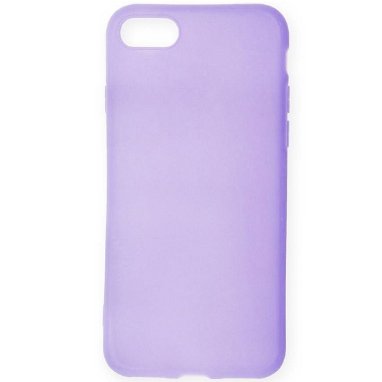 Cиликоновый чехол CTR для iPhone 5/5S/5SE тонкий (сиреневый)