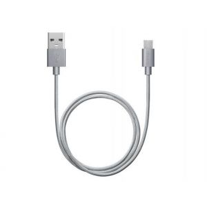 Кабель USB <--> microUSB  1.2м DEPPA алюминий/нейлон, серый