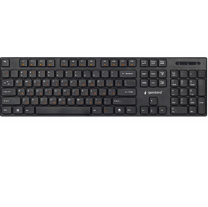 Клавиатура БП GEMBIRD KBW-250, черная
