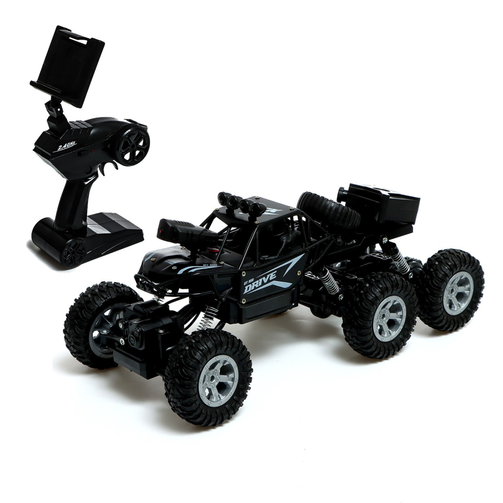 Машина р/у «Вездеход» с камерой, Wi-fi, элементы из металла, цвет черный 9731623