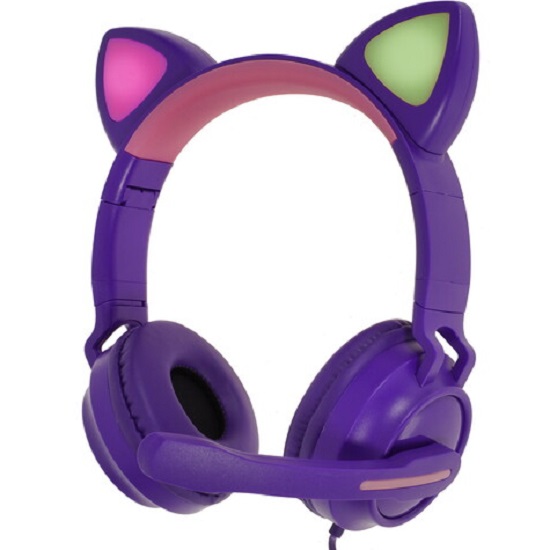 Наушники QUMO Game Cat purple (GHS 0036)