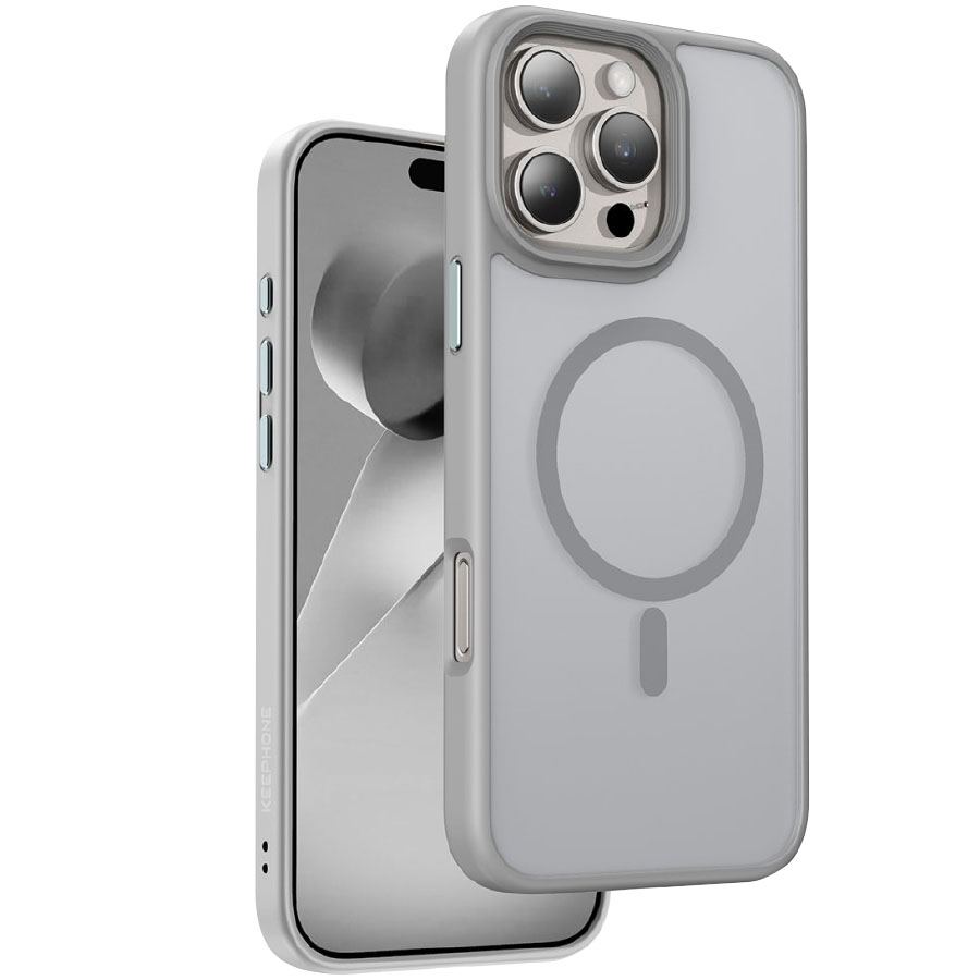 Задняя накладка KEEPHONE MAGO PRO MAGSAFE CASE для iPhone 16 PRO TITAN