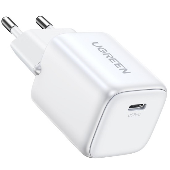 Сетевое ЗУ 1Type-C UGREEN CD318 (15324) Nexode Mini, белый, 20W
