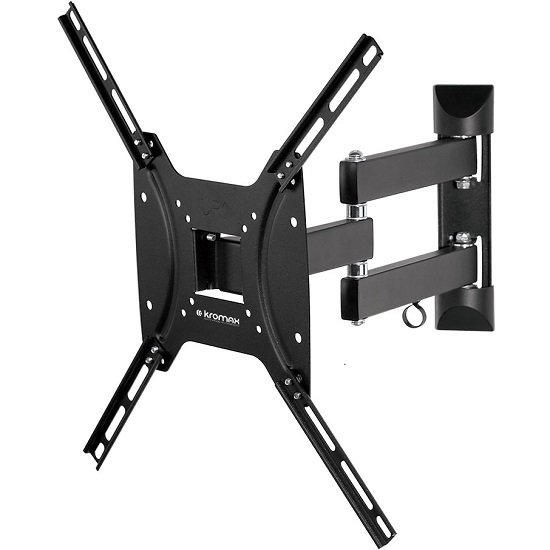 Кронштейн KROMAX Optima-404 black, 15-55", настенный, поворотно-выдвижной и наклонный (28011)