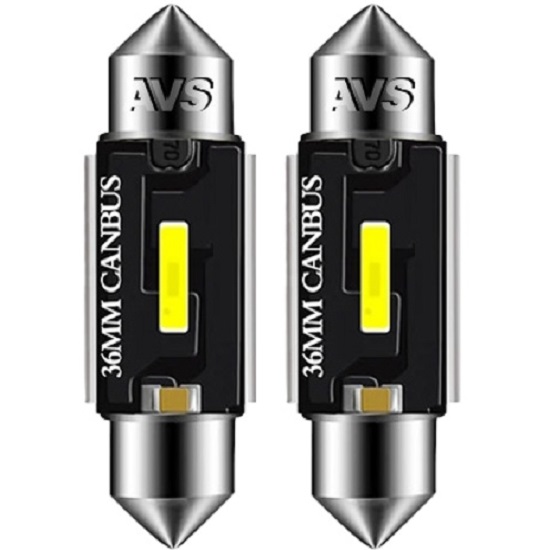 Лампа светодиодная AVS SV051 T11/белый/ (SV8,5) series PRO light CANBUS CSP 1860 36мм 12-24V., блистер 2 шт