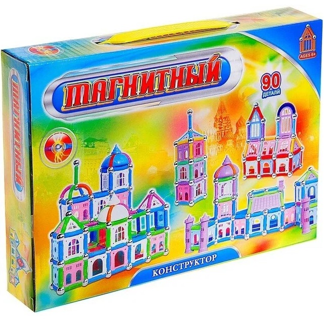 Конструктор магнитный «Построй свой дом», 90 деталей 515734