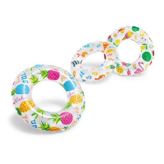 Надувной круг 51см INTEX, 3-6 лет, 3 вида, 59230