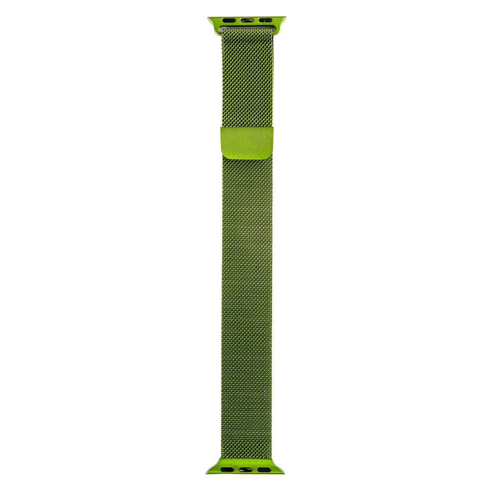 Металлический ремешок ISA для Apple Watch 38/40/41mm Milanese loop Светло-зелёный (Green)