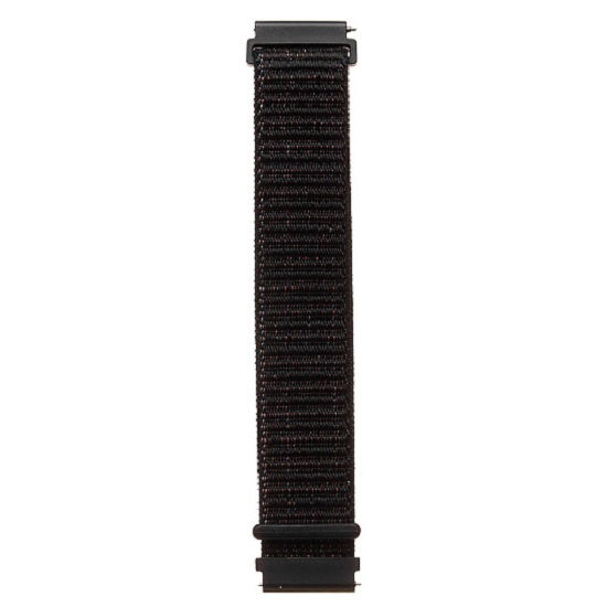 Силиконовый ремешок WB37 Nylon на липучке Универсальный 22мм (black)