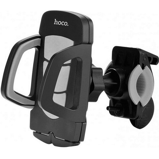 Велосипедный держатель HOCO CA14 чёрный, серая вставка, мятая упаковка