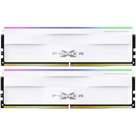 Оперативная память DDR5 32Gb (2x16Gb) SILICONE POWER XPOWER Zenith 6000МГц White (SP032GXLWU600FDH)