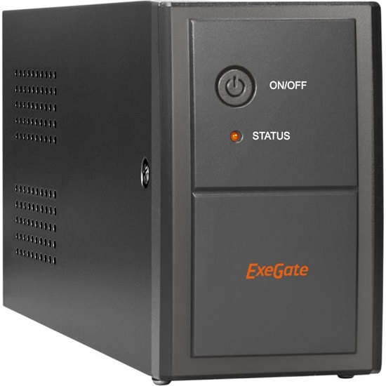 Источник бесперебойного питания ExeGate EP285474RUS Power Back BNB-850.LED.AVR.EURO.RJ.USB <850VA/480W, LED, AVR,2 евророзетки, RJ45/11, USB, Black>