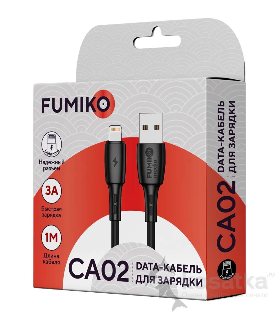 Кабель USB <--> Type-C  1.0м FUMIKO CA02 черный