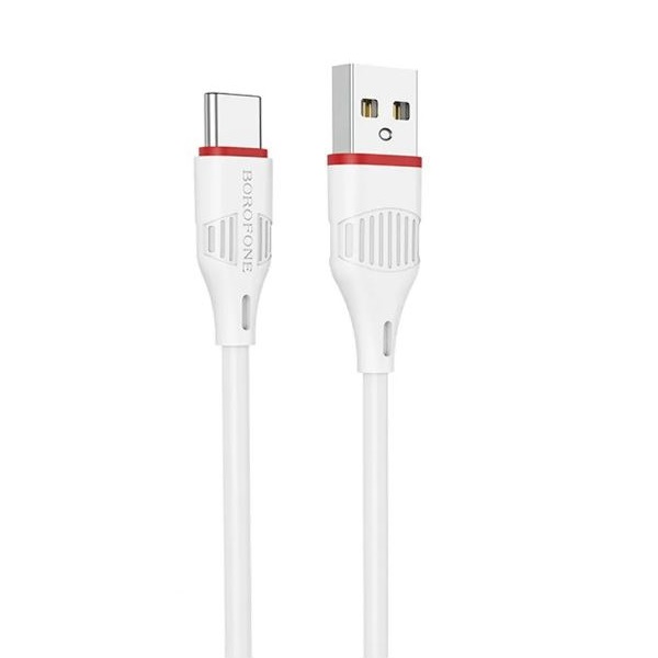 Кабель USB <--> Type-C  1.0м Borofone BX17 Enjoy белый