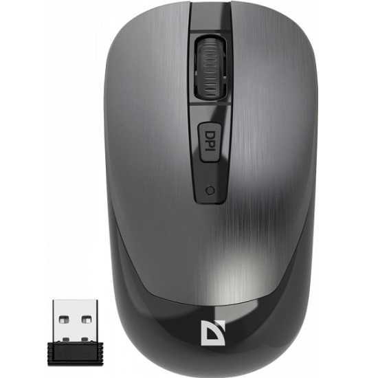 Мышь БП DEFENDER Wave MM-995 серый, бесшумн