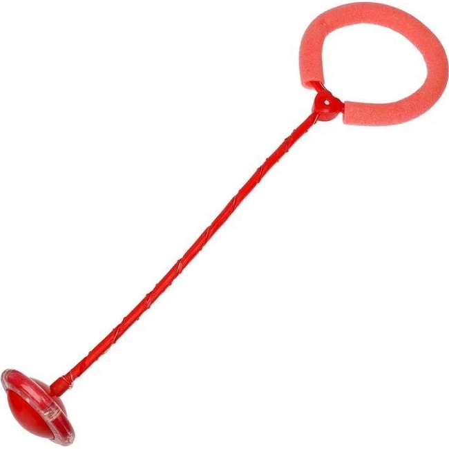 Нейроскакалка 62 х 16 х 10 см, световая, цвет красный   5186169