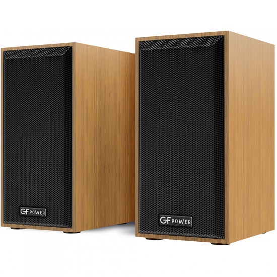 Колонки 2.0 GFPower TS-01 светлое дерево (2*3Вт)