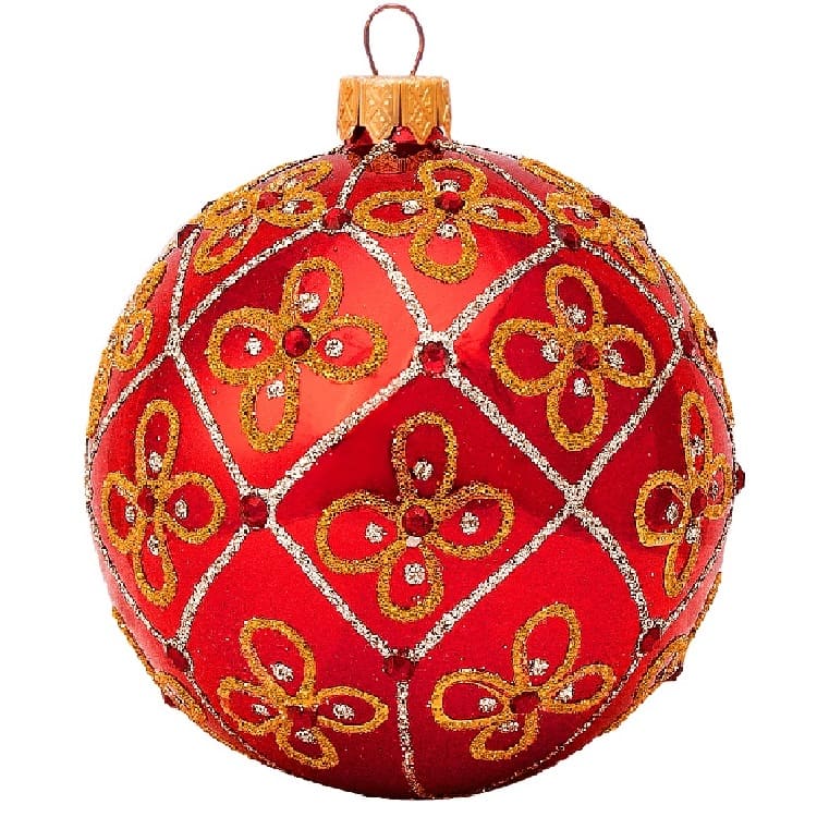 Шар "Цветочный 2", серия "ВС", 60мм, в подарочной упаковке КУ-60-201017/2