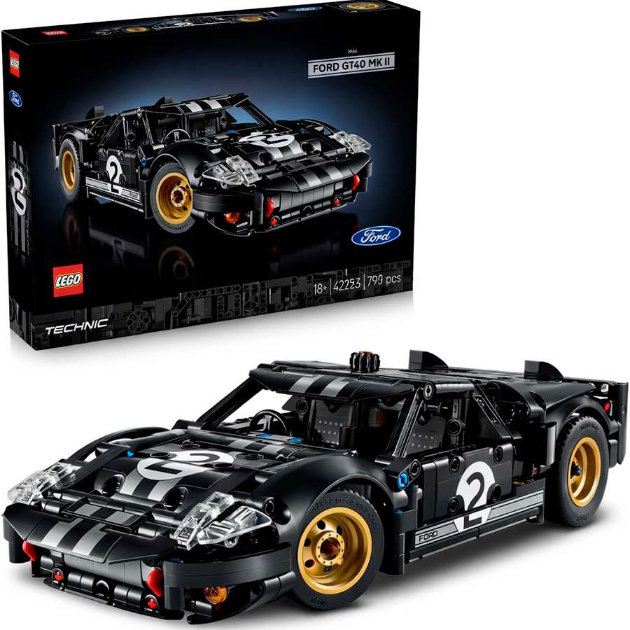 Конструктор LEGO Technic 42223 Гоночный автомобиль Ford GT40 MKII 1966 года