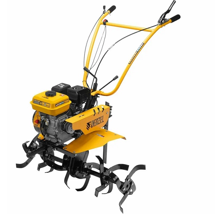 Мотоблок DPT-370S, 7 л.с., ремен.сцеп, фрез 3х4, ШОМ, передачи 3В/1Н// Denzel